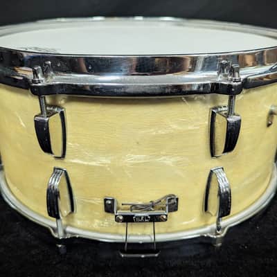 Ludwig White Marine Pearl Player's Snare Vintage 1960s image 7