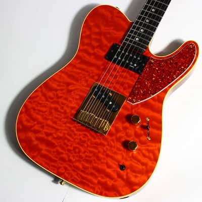 1992 Fender Custom Shop Set Neck Country Artist Telecaster QUILT Sunset Orange Transparent --VERY RARE TELE image 1
