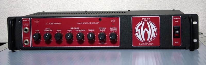 SWR Basic 350 Bass guitar head rare red face version pre-Fender