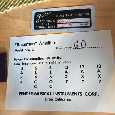 Fender 59' Bassman 1996 - Tweed image 5