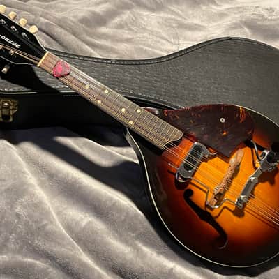 Vintage Gretsch New Yorker Mandolin w D’Armond / Dearmond  pickup 50’s - 60’s - Sunburst folk w orig. case image 5