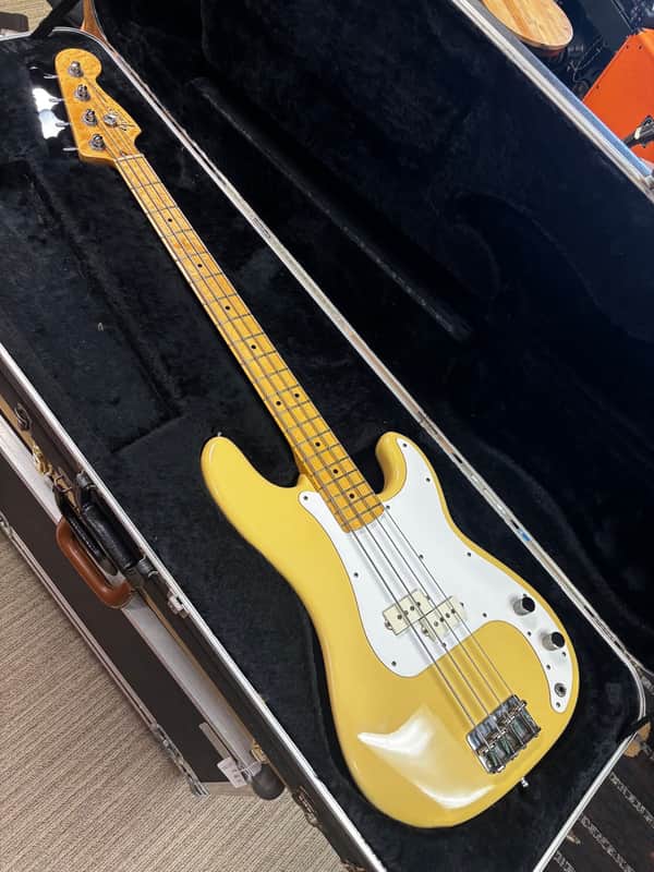 Fender Precision Bass with Maple Fretboard - 1983 - Aged Olympic White image 1