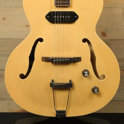 Grote Guitar Natural Hollow Body Jazz Electric Guitar Grwb-ztna - USED image 1