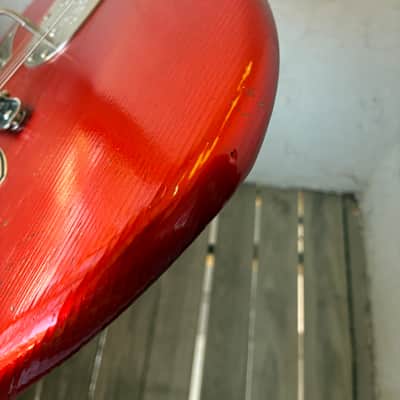 Playing demo link in Description!! Novo Serus J nucleus electric guitar Candy apple red with original case image 14
