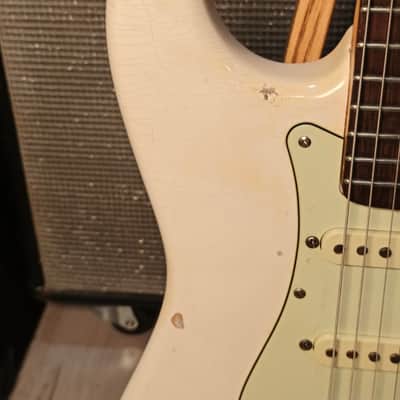 Fender Stratocaster 1964 Olympic White Refin Frankenstart image 6