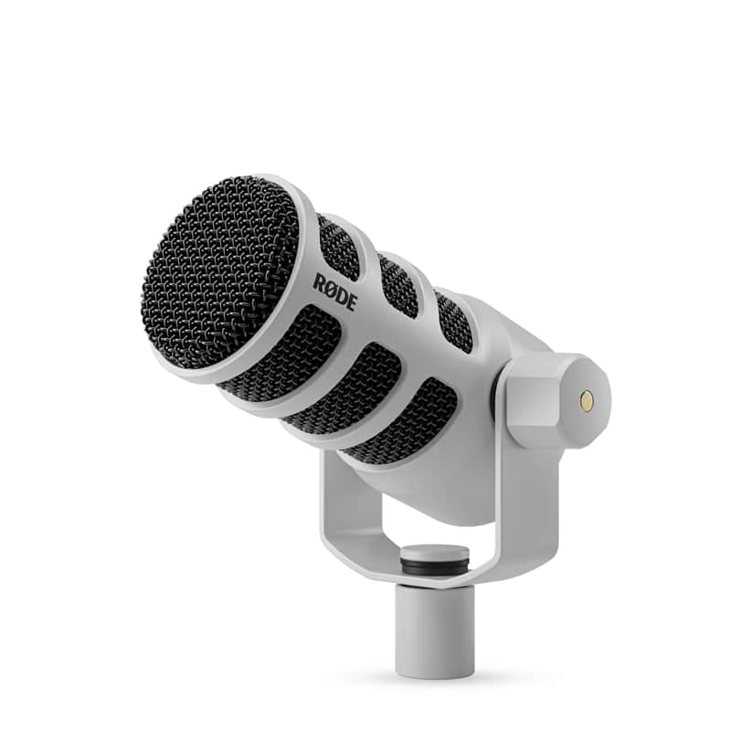 Rode PodMic Dynamic Podcasting Microphone - Limited Edition White - Mint, Open Box image 1