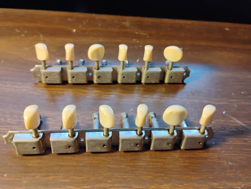 1960s Gibson Kluson Double Line 12 String Tuners full set Rare Parts luthier project restoration ES-335 12 image 1