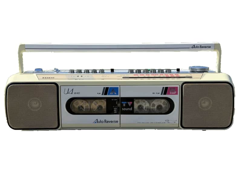 Sanyo U4 W40 Rare Vintage Cassette Deck Boombox Japan image 1