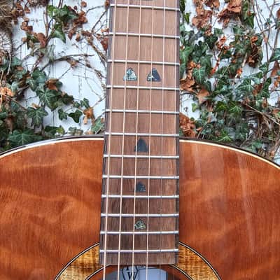 Wilhelm Guitars Curly Koa, Curly Sinker Redwood Small Jumbo Acoustic Guitar image 12