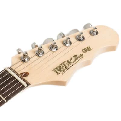 Fret-King FKV6GW Corona 'GW' Geoff Whitehorn, Vintage White image 4