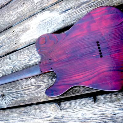 Telecaster "barncaster" body with Wenge neck and rosewood pickguard image 10