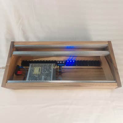 4U Eurorack Case EVA • 84HP • Rails with threaded strips • Walnut / POWERED image 2