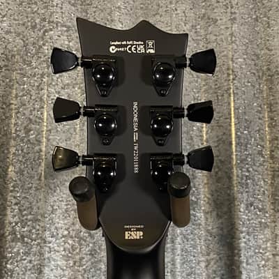 ESP LTD EC-1000 FR Floyd Rose Black Satin EMG Guitar & Case #1888 Used image 7