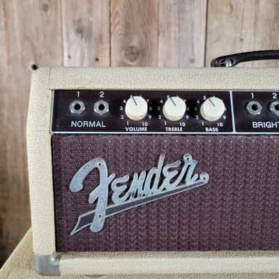 Fender Tremolux 6G9-A 1961 Rough Blonde Tolex Tone Ring Cabinet - Blonde image 8