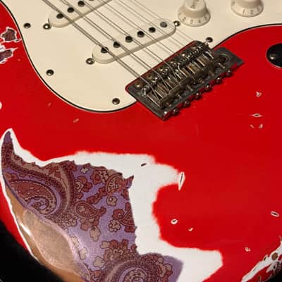 LsL Instruments Saticoy S Style 2025 - Dakota Red Over Purple Pasiley image 5