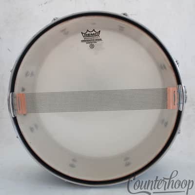 George Way 14x5"Blue Sparkle Aristocrat Snare Drum COB Brass Rims Camco Geo RARE image 11