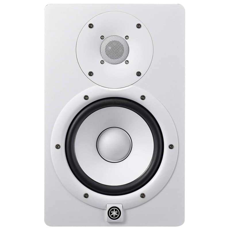 Yamaha HS7W 6.5" 2-Way Bass-Reflex Bi-Amp Nearfield Active Studio Monitor White image 1