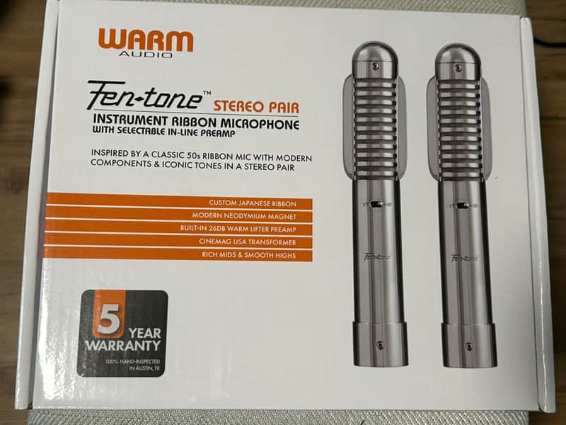 Warm Audio Fen-Tone Ribbon Microphone - Pair 2025 - Present - Nickel image 1