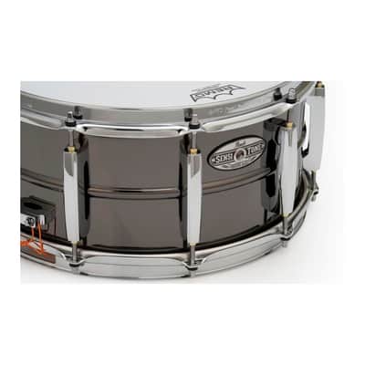Pearl Sensitone Heritage Alloy Black/Brass 14x6.5" Snare image 2