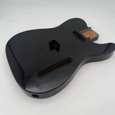 HooDoo Telecaster Body Roasted Ash Gloss Black htb5328 image 1