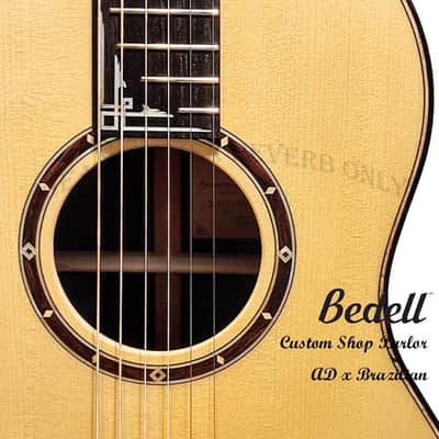 Bedell FS-P-AD/BR Fireside Parlor Adirondack Spruce & Brazilian Rosewood handcraft guitar image 10
