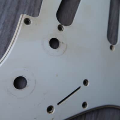 62 Fender Stratocaster Pickguard 11 hole Celluloid Vintage White / Cream USA vintage RI 60 61 image 9
