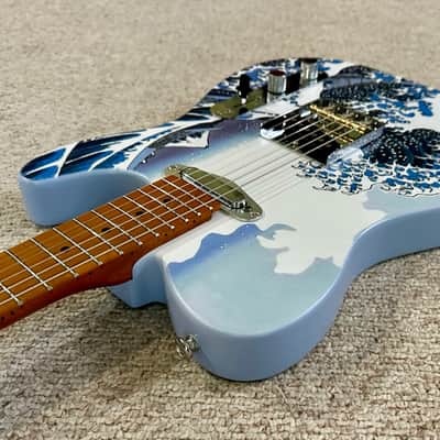 The Great Wave off Kanagawa Custom Printed Telecaster image 7