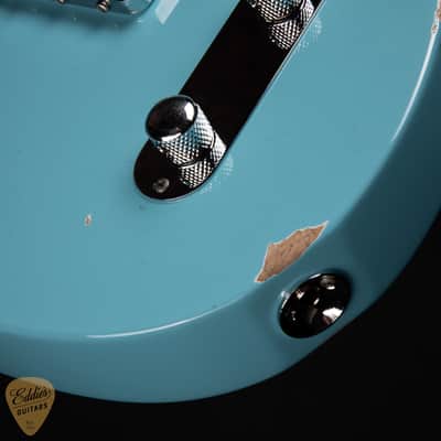 2024 - Suhr Eddie's Guitars Exclusive Roasted Classic T Antique - Daphne Blue image 13