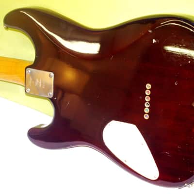 St. Blues  Strings & Things Guitar Blues King IV 1982 Wine. EXTREMELY RARE.  Mahogany Body. Memphis image 24