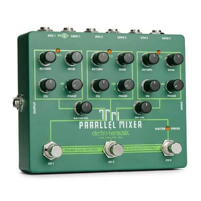 Electro-Harmonix Tri-Parallel Mixer Analogue Effects Loop Mixer & Switcher Effects Pedal image 1