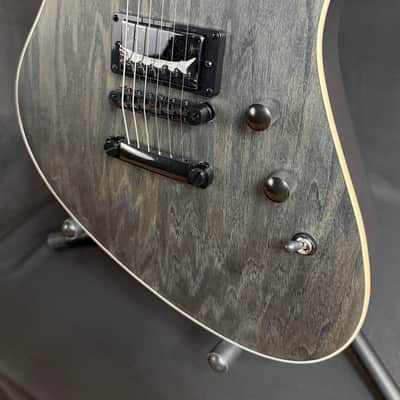 Schecter Avenger Standard Electric Guitar Charcoal Satin Ash Finish image 8