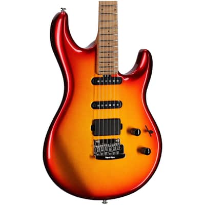 Ernie Ball Music Man Luke 4 HSS Electric Guitar, Fireball image 1