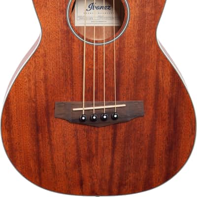 Ibanez PNB14E 4-String Acoustic-Electric Bass Guitar, Okoume Top, Open Pore Natural image 1