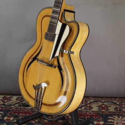 Geaka Masterbuilt Archtop 1950s Made in Germany w PU - Blonde  w/video image 10