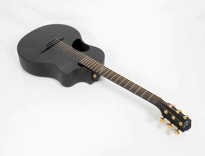 McPherson  Carbon Fiber Touring Camo Gold Travel Guitar W/ Electronics @ LA Guitar Sales image 1