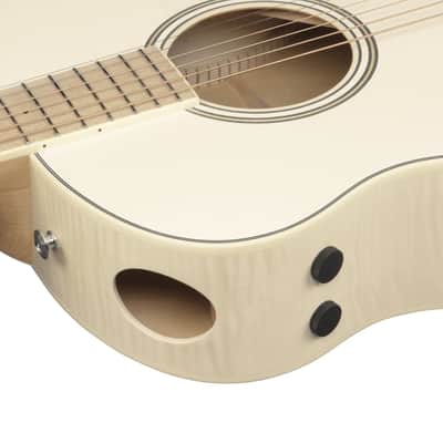Ibanez AAM370E-OAW Advanced Acoustic AAM Acoustic Guitar 6-String - Open Pore Antique White image 4