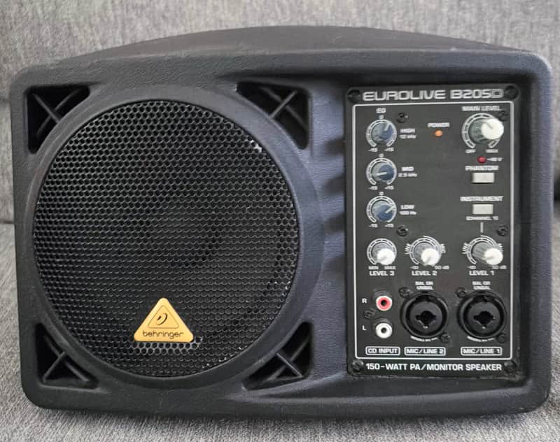 Behringer Eurolive B205D 150-Watt Active PA / Monitor Speaker 2012 - Present - Black image 1