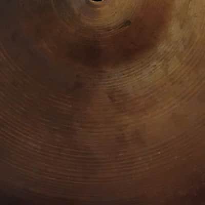 Zildjian 14" A. Zildjian Transition Stamp - small stamp Hi-Hat Cymbals (Pair)  1950s- Traditional image 11