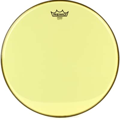 Remo Emperor Colortone Yellow Drumhead - 16 inch image 1