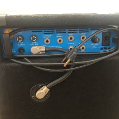 SWR Engineering Baby Blue II BASS Combo Amplifier - black carpet with 16 gauge steel diamond pattern grill image 5