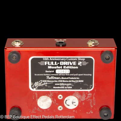 Fulltone Full-Drive 2 10th Anniversary MOSFET 2000s s/n 02623 made in the USA image 9