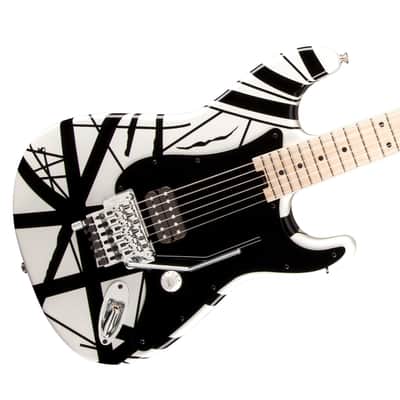 EVH Striped Series White w/ Black Stripes 5107902576 image 1
