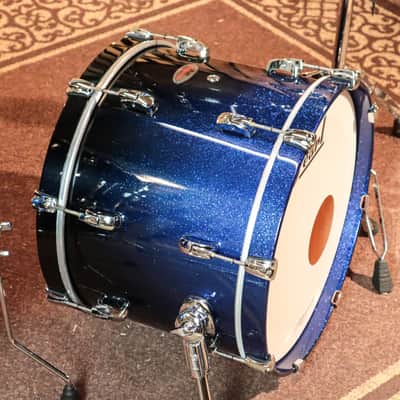 Pearl Reference Ultra Blue Fade Lacquer Drum Set - 20x14, 12x8, 14x14 image 2
