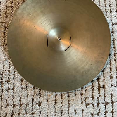 A. Zildjian 60s Stamp 18" Crash Ride - Riveted - Repaired image 3