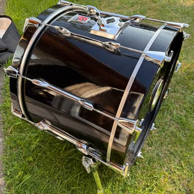 Premier Resonator Bass Drum, 22” x 16” 1980s - Black image 5