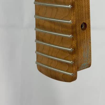 Warmoth Warhead Headstock Electric Guitar Neck 2025 - Roasted Flame Maple image 6