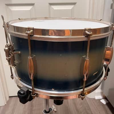 Slingerland No. 157 14x7" Student Model Snare Drum 1940s - Blue Duco image 4