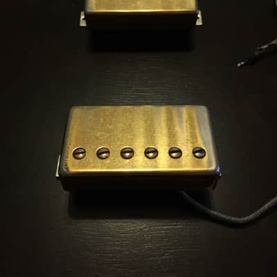 Gibson 490R and 498T Humbucker Pickups Gold image 1