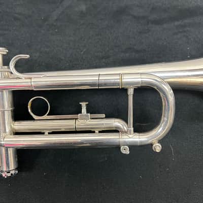 Vintage Getzen Eterna Severinsen Large Bore Silver Bb Trumpet with Case 1968-1971 image 5