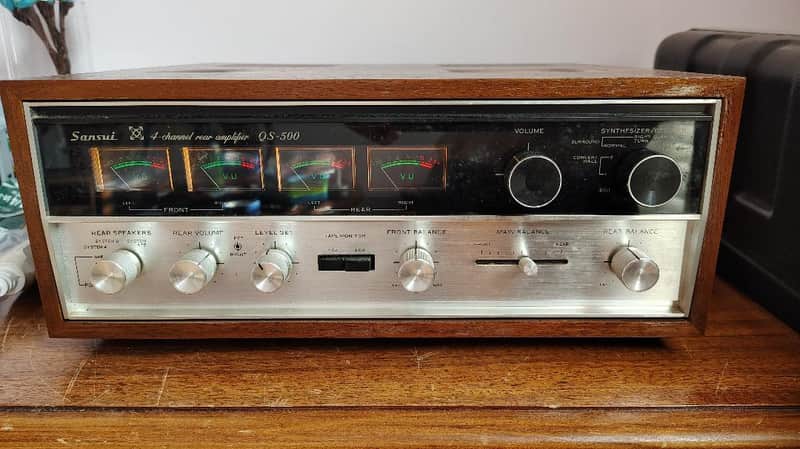 Sansui QS-500 quadrophonic synthesizer / decoder rear channel amplifer re-built - 1970's image 1